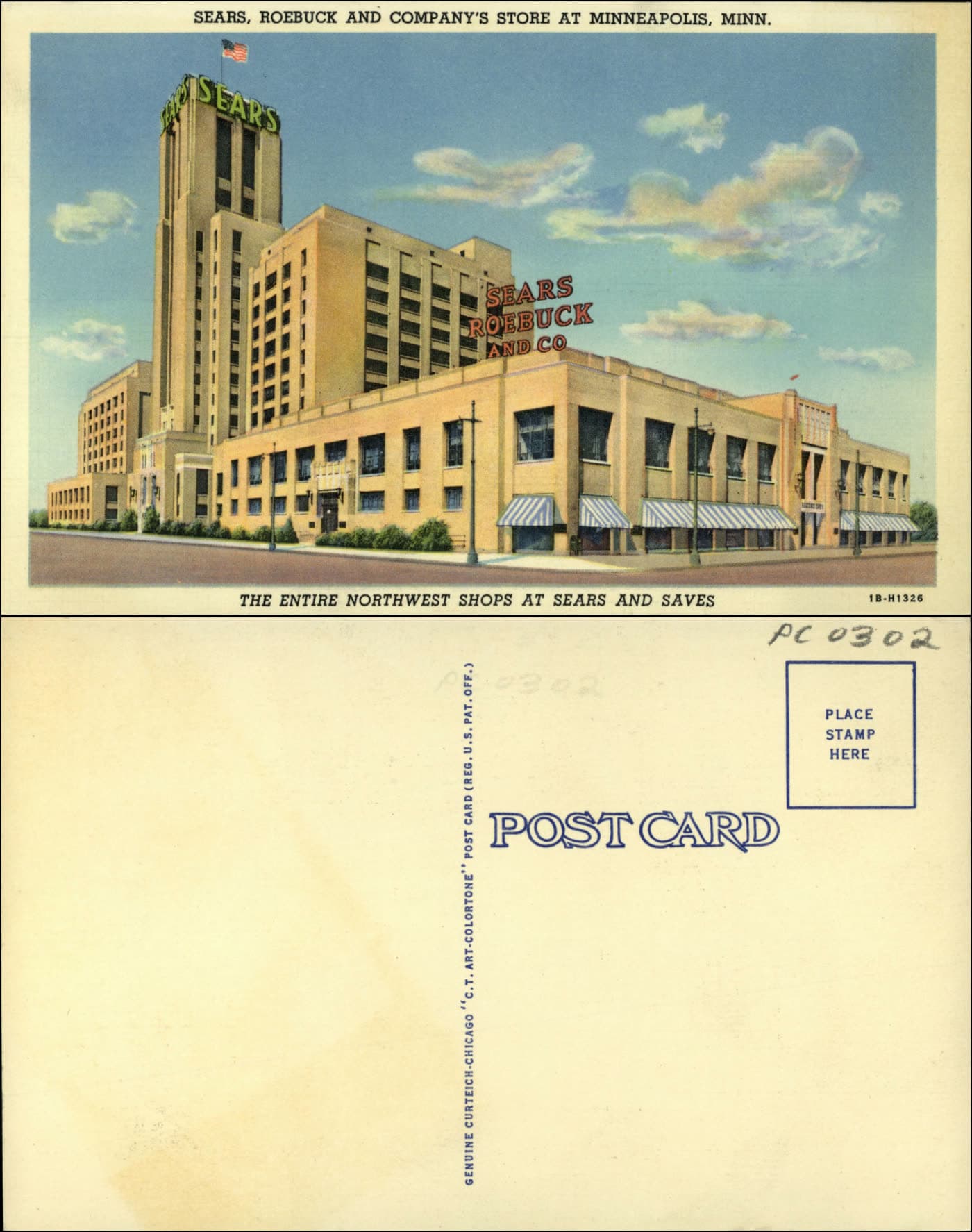 Historic Sears, Roebuck and Company store exterior in Minneapolis, Minnesota